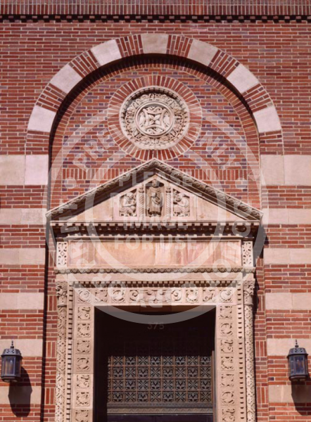 Brick Facade with Stripes