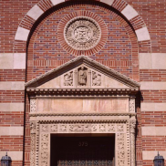 Brick Facade with Stripes