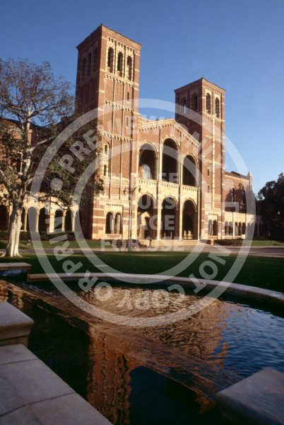 Royce Hall with Still Fountain