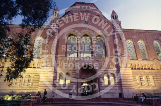 Powell Library at Night