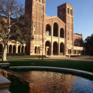 Royce Hall with Still Fountain