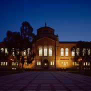 Powell Library at Night