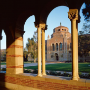 Powell Library Through Arches