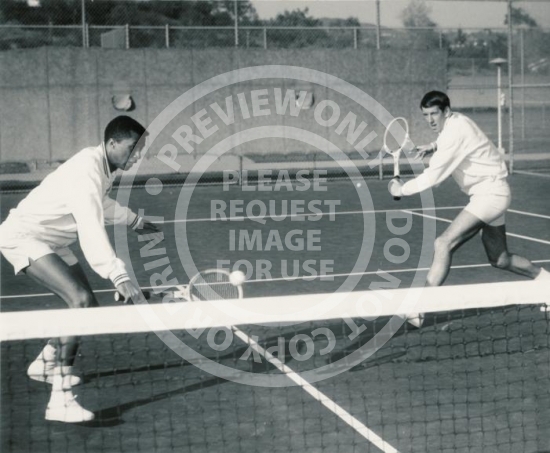 UCLA Men's Tennis (c. 1965) - Arthur Ashe vs. Ian Crookenden