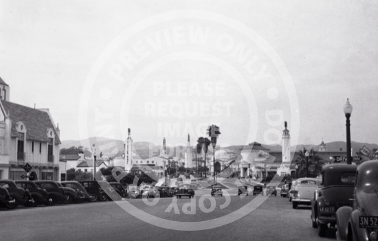 Wide Shot of Westwood Village (1938)